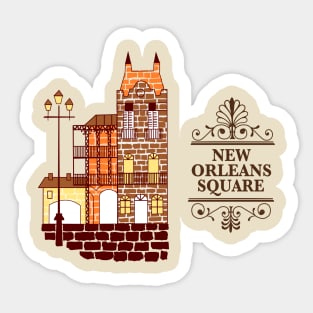 New Orleans Square Sticker